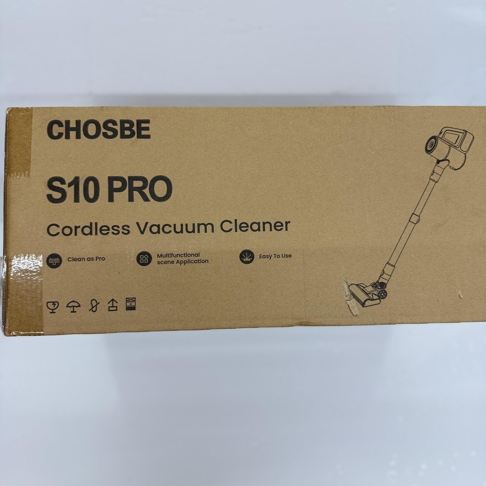 CHOSBE S10 PRO Cordless Stick Vacuum Cleaner Red Bagless Compact Portable New